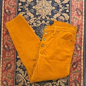 J. Crew deep yellow Corduroy Pants